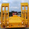 3 Axle Gooseneck Lowbed نصف شاحنة مقطورة